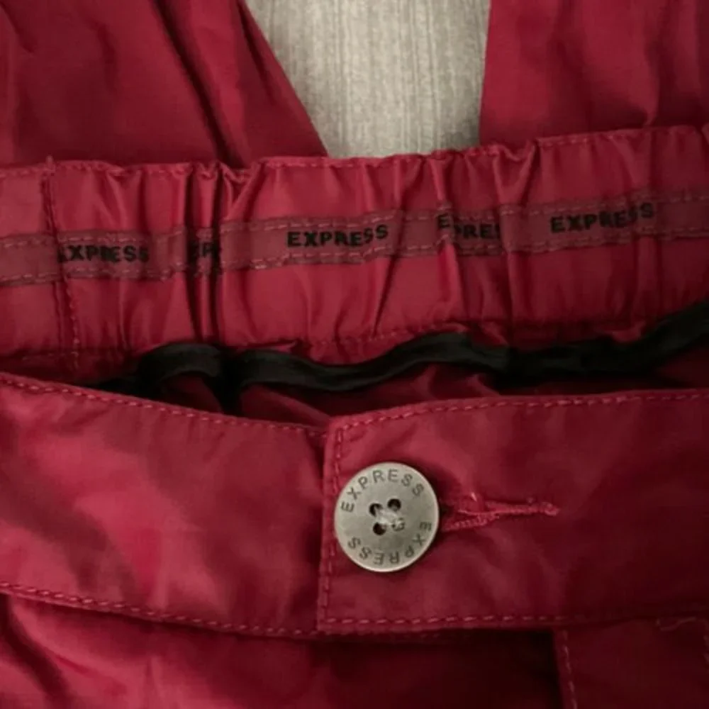 EXPRESS  Woman’s Maroon Jogging Style Pants ‎ Size Large Nylon